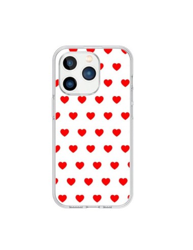 iPhone 15 Pro Case Heart Red sfondo White - Laetitia