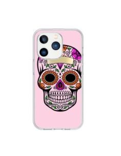 iPhone 15 Pro Case Skull Messicano Pink Multicolor -...