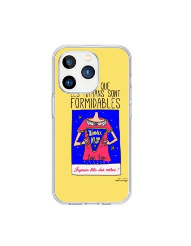 Coque iPhone 15 Pro Parce que les mamans sont formidables Fête des Mères - Leellouebrigitte