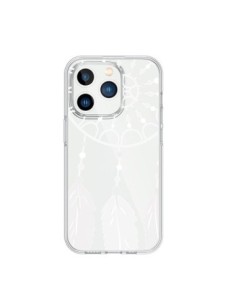 Coque iPhone 15 Pro Attrape Rêves Blanc Dreamcatcher...