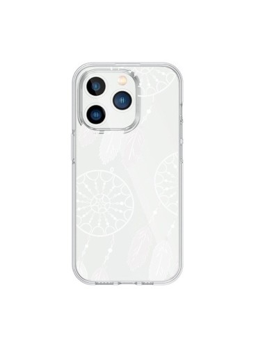 Cover iPhone 15 Pro Acchiappasogni Bianco Dreamcatcher Triple Trasparente - Petit Griffin