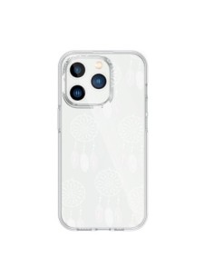 Coque iPhone 15 Pro Attrape Rêves Blanc Dreamcatcher Mini...