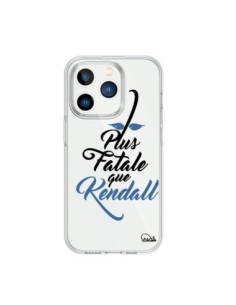 Coque iPhone 15 Pro Plus Fatale que Kendall Transparente...