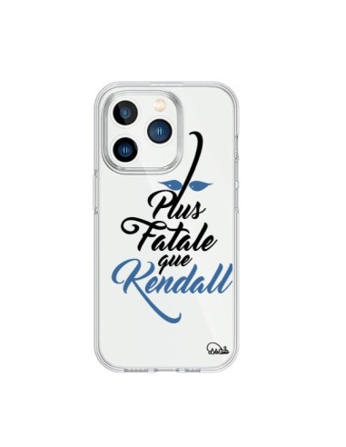 Coque iPhone 15 Pro Plus Fatale que Kendall Transparente - Lolo Santo