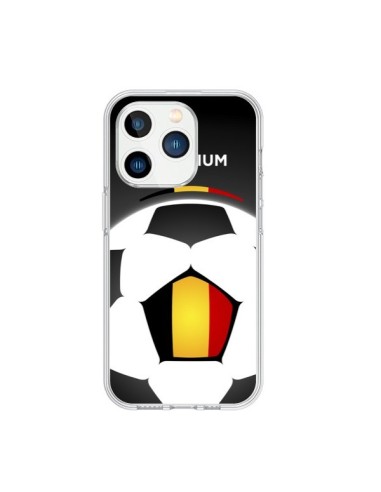 Coque iPhone 15 Pro Belgique Ballon Football - Madotta