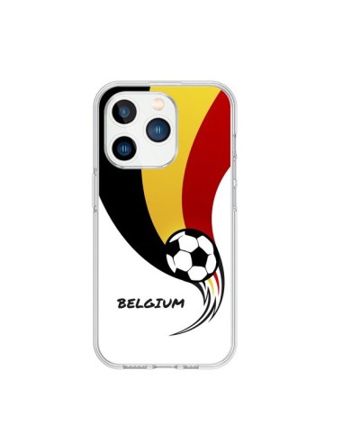 Coque iPhone 15 Pro Equipe Belgique Belgium Football - Madotta