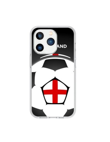 Coque iPhone 15 Pro Angleterre Ballon Football - Madotta
