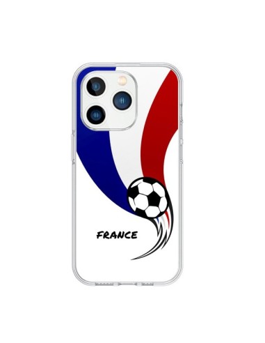 Coque iPhone 15 Pro Equipe France Ballon Football - Madotta