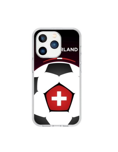 Coque iPhone 15 Pro Suisse Ballon Football - Madotta