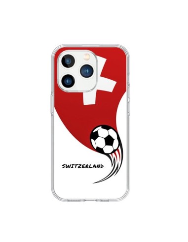 Coque iPhone 15 Pro Equipe Suisse Switzerland Football - Madotta
