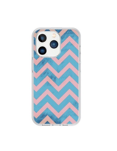 Coque iPhone 15 Pro Azteque Chevron Sunset - Mary Nesrala