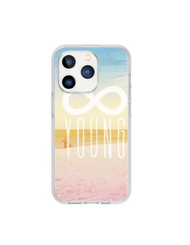 Coque iPhone 15 Pro Forever Young Plage - Mary Nesrala