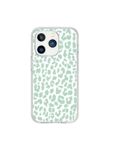 Cover iPhone 15 Pro Leopardo Menta - Mary Nesrala