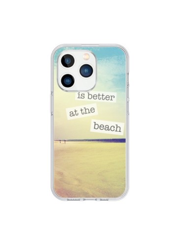 Coque iPhone 15 Pro Life is better at the beach Ete Summer Plage - Mary Nesrala