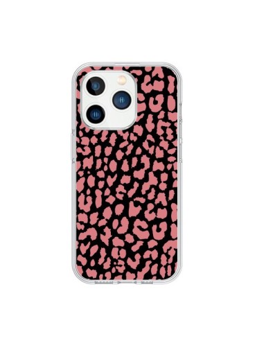 Cover iPhone 15 Pro Leopardo Corallo - Mary Nesrala