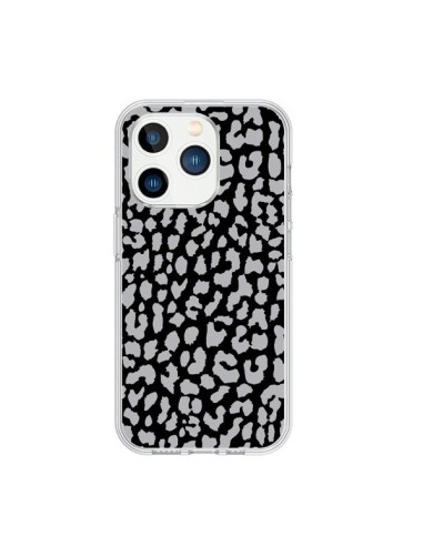 Cover iPhone 15 Pro Leopardo Grigio - Mary Nesrala