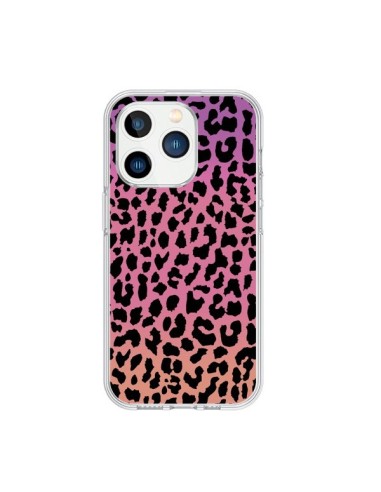 Cover iPhone 15 Pro Leopardo Hot Rosa Corallo - Mary Nesrala