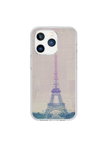 Coque iPhone 15 Pro I love Paris Tour Eiffel - Mary Nesrala