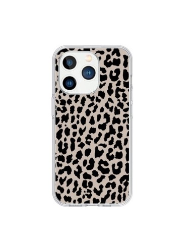 Coque iPhone 15 Pro Leopard Marron - Mary Nesrala