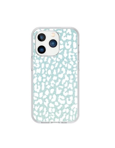 Coque iPhone 15 Pro Leopard Winter Mint - Mary Nesrala