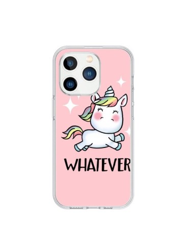 Coque iPhone 15 Pro Licorne Whatever - Maryline Cazenave