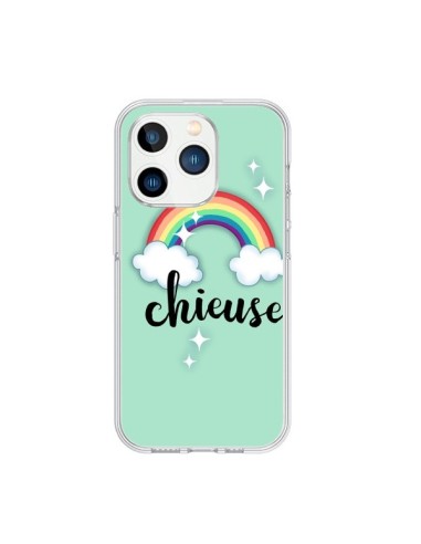 Coque iPhone 15 Pro Chieuse Arc en Ciel - Maryline Cazenave