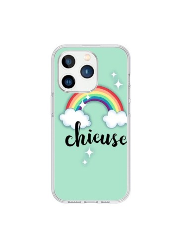 Cover iPhone 15 Pro Chieuse Arcobaleno - Maryline Cazenave
