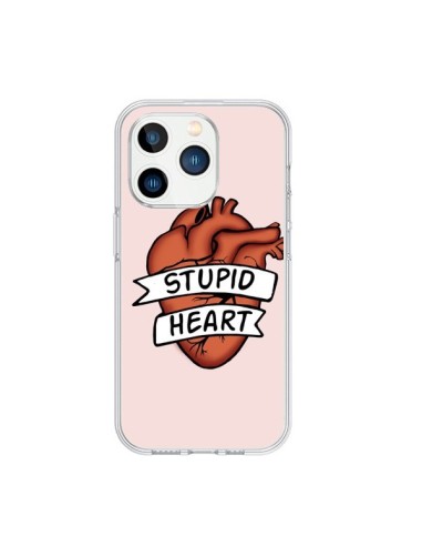 Coque iPhone 15 Pro Stupid Heart Coeur - Maryline Cazenave