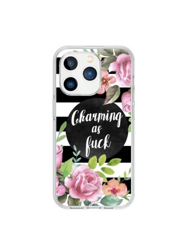 Coque iPhone 15 Pro Charming as Fuck Fleurs - Maryline Cazenave