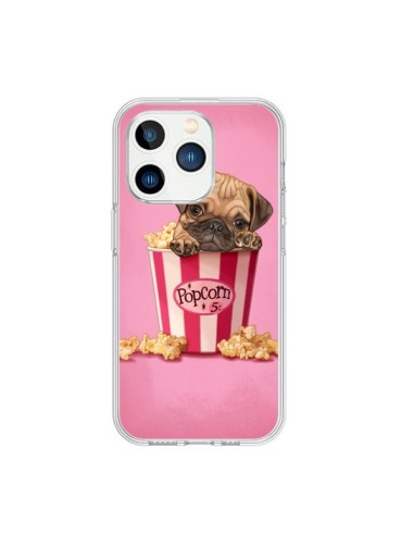 Coque iPhone 15 Pro Chien Dog Popcorn Film - Maryline Cazenave