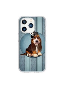 Coque iPhone 15 Pro Chien Dog Jeu Poket Cartes - Maryline...