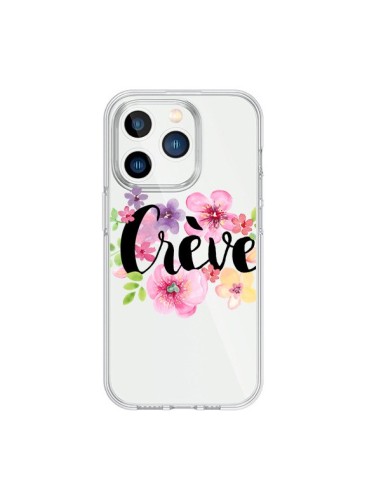 Coque iPhone 15 Pro Crève Fleurs Transparente - Maryline Cazenave