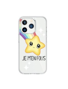 iPhone 15 Pro Case Stella Etoile Je M'en Fous Clear -...