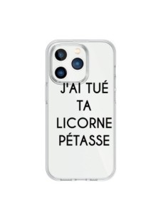 Coque iPhone 15 Pro Tué Licorne Pétasse Transparente -...