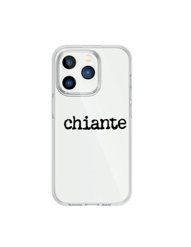 Coque iPhone 15 Pro Chiante Noir Transparente - Maryline Cazenave