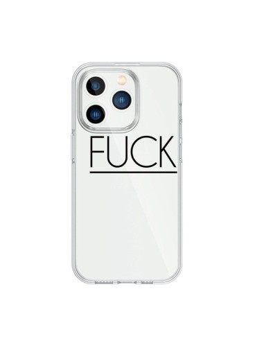 Coque iPhone 15 Pro Fuck Transparente - Maryline Cazenave