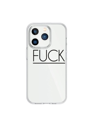 Cover iPhone 15 Pro Fuck Trasparente - Maryline Cazenave