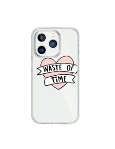 Cover iPhone 15 Pro Waste Of Time Trasparente - Maryline...