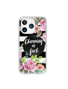 Cover iPhone 15 Pro Charming as Fuck Fioris Trasparente -...