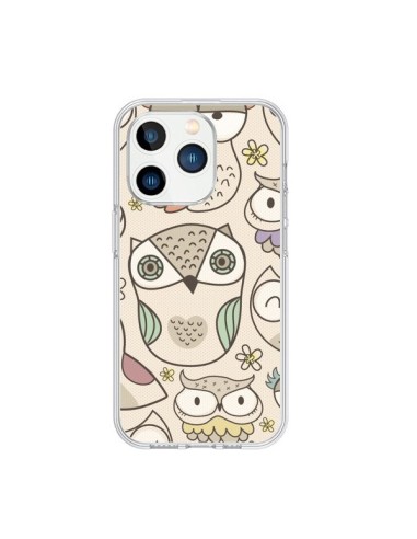 Coque iPhone 15 Pro Chouette Vintage - Maria Jose Da Luz