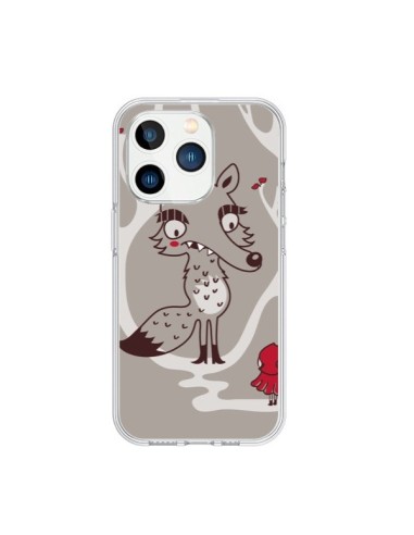 Coque iPhone 15 Pro Le Petit Chaperon Rouge Loup - Maria Jose Da Luz