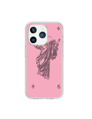 Coque iPhone 15 Pro God Pink Drake Chanteur Jeu Cartes - Mikadololo