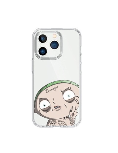 Coque iPhone 15 Pro Stewie Joker Suicide Squad Transparente - Mikadololo