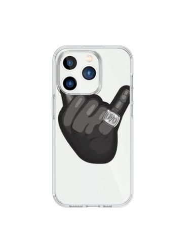 Coque iPhone 15 Pro OVO Ring bague Transparente - Mikadololo