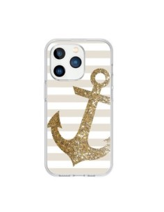 iPhone 15 Pro Case Ancora Marina Oro - Monica Martinez