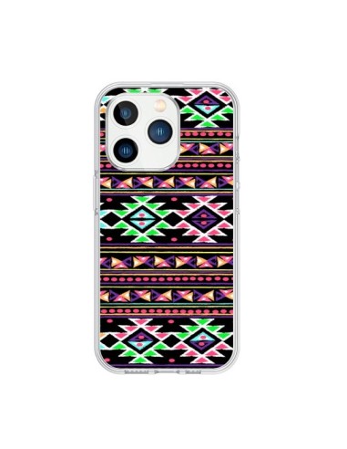 iPhone 15 Pro Case Black Aylen Aztec - Monica Martinez