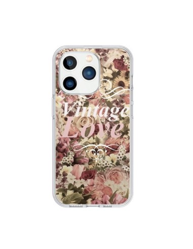 Cover iPhone 15 Pro Vintage Amore Fiori - Monica Martinez