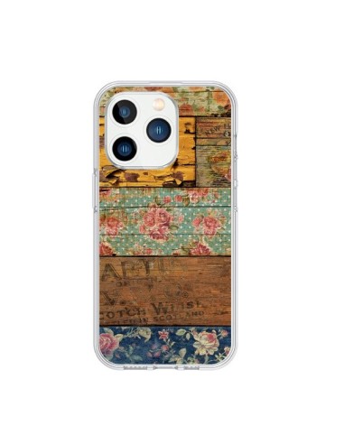 iPhone 15 Pro Case Barocco Style Wood - Maximilian San