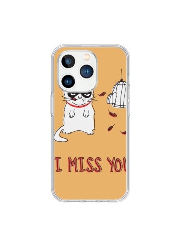 Cover iPhone 15 Pro Gatto I Miss You - Maximilian San