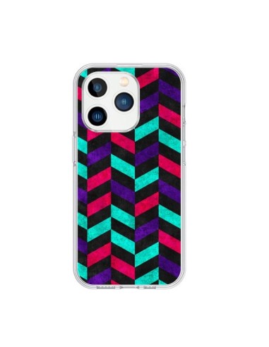 Coque iPhone 15 Pro Azteque Geometric Mundo - Maximilian San